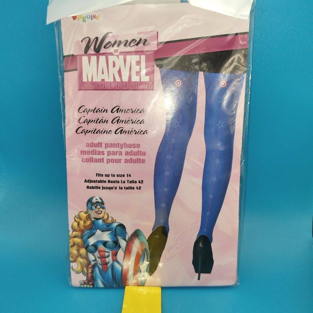 Disguise Women's Captain America Marvel Collection Adult Pantyhose Tights